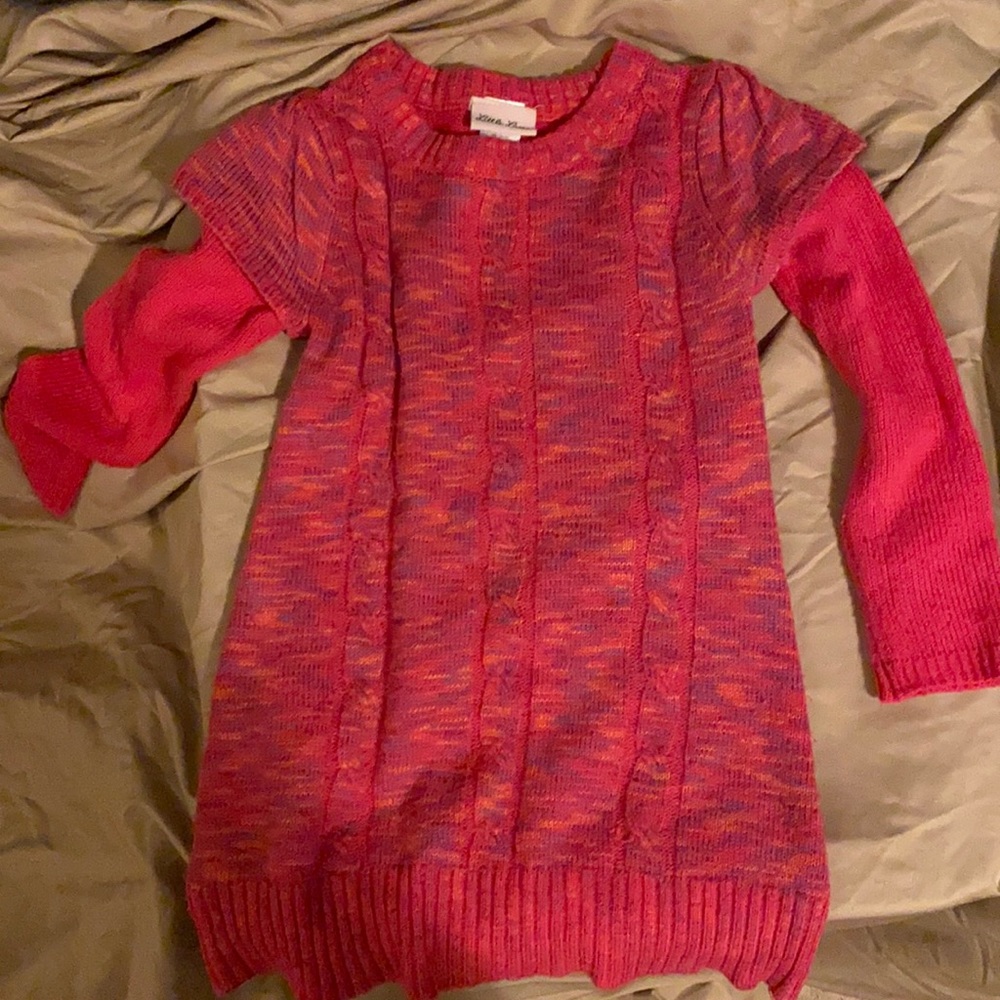 Pink Sweater Dress